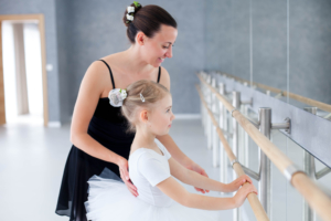 Ballet,Teacher,And,Little,Ballerina,In,Classical,Dancing,School.,Female